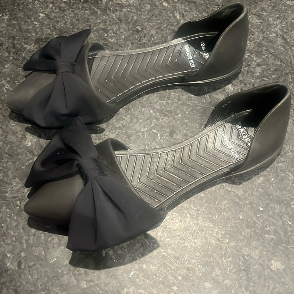 Black Bow Flat Native Shoes - image 3